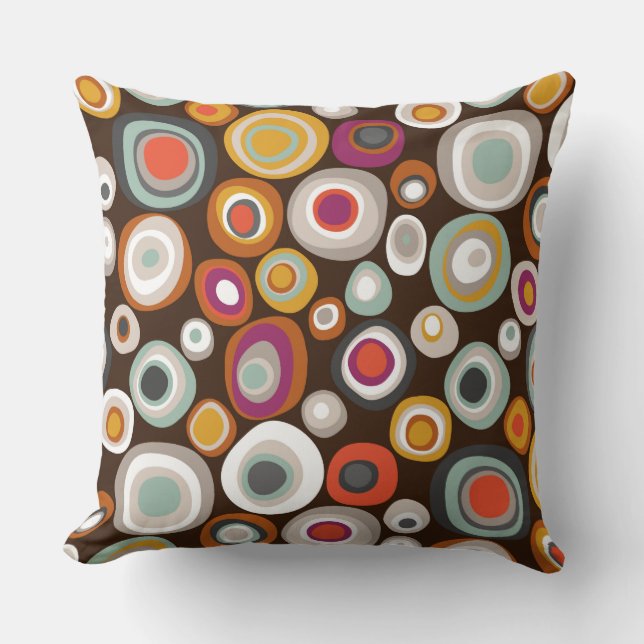 veneto boho spot chocolade kussen (Voorkant)