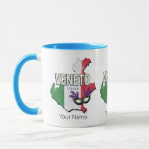 Veneto Italië Retro Regio Kaart  Souvenir