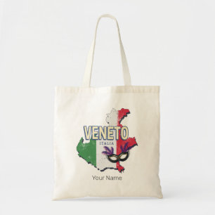Veneto Italië Retro Regio Kaart Souvenir Tote Bag