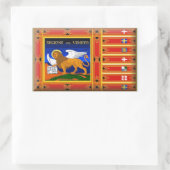 Veneto (Italië) Vlag Rechthoekige Sticker (Tas)