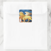 Veneto (Italië) Vlag Vierkante Sticker (Tas)