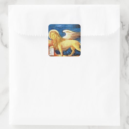 Veneto (Italië) Vlag Vierkante Sticker (Tas)