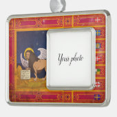 Veneto Verzilverd Omlijst Ornament (Links)
