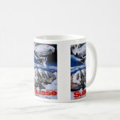 Venez en Suisse ~ Kom naar Zwitserland Koffiemok (Voorkant rechts)