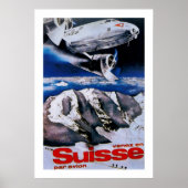 Venez en Suisse ~ Kom naar Zwitserland Poster (Voorkant)