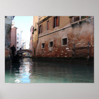 Venezia en zijn kanalen - originele fotografische poster