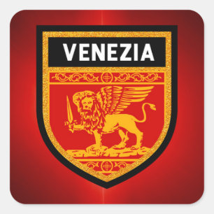 Venezia Flag Vierkante Sticker