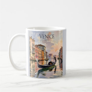 Venezia Gondelrit Aquarel Kanaal Kleurrijk Koffiemok
