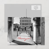 Venezia, het briefkaart van Venetië (Voorkant / Achterkant)