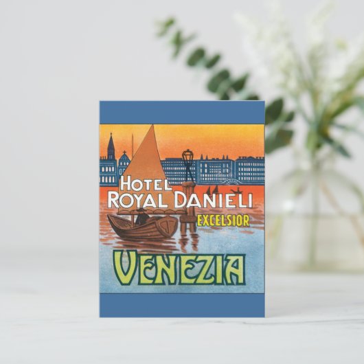 Venezia Hotel Royal Danieli Briefkaart (Staand voorkant)