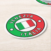 Venezia Italia Ronde Kartonnen Onderzetter (Gebogen)
