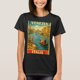 Venezia Italia Vintage Reizen Venice Design T-shirt