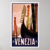 Venezia - Italiaans reisbureau Poster (Voorkant)