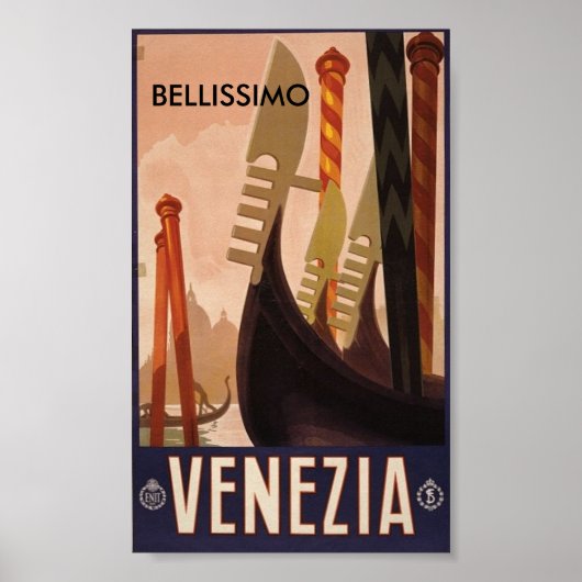 Venezia Italië, BELLISSIMO Poster (Voorkant)
