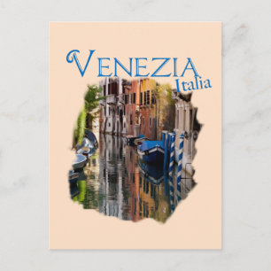 Venezia, Italië: Colorful Canal Briefkaart