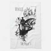 Venezia Italië Gondola Aangepaste Keukenhanddoek (Verticaal)