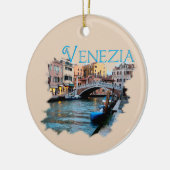 Venezia, Italië: langs het kanaal Keramisch Ornament (Links)