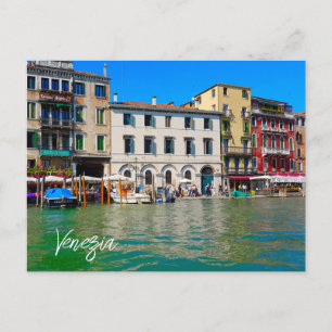 Venezia Italië Riva Del Vin Grand Canal Briefkaart