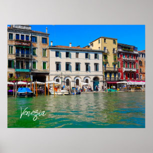 Venezia Italië Riva Del Vin Grand Canal Poster
