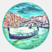 Venezia, Italië Ronde Sticker (Voorkant)