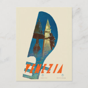 Venezia Italië Venice Travel Poster 1930 Briefkaart