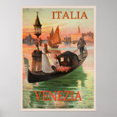 Venezia, Italië vintage reisposter Poster (Voorkant)