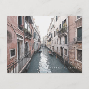 Venezia, Italië, waterkanaal Italië, briefkaart