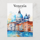 Venezia Italië Waterverf Schilderij Reizen Briefkaart (Voorkant)