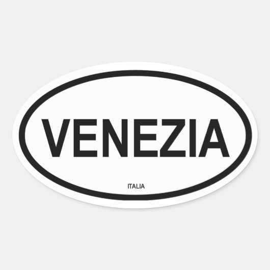VENEZIA OVALE STICKER (Voorkant)
