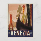 Venezia | Reisposter van Venetië Briefkaart (Voorkant)