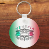 Venezia Rialto Bold Lines Metal Sleutelhanger (Achterkant)