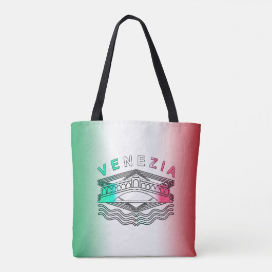 Venezia Rialto Bold Lines Tote Bag (Achterkant)