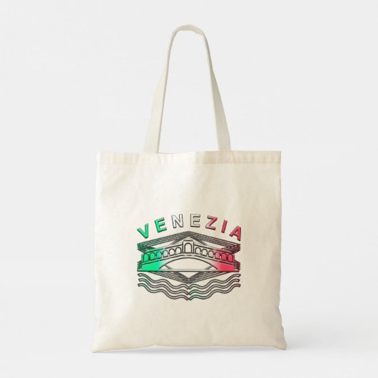 Venezia Rialto Bold Lines Tote Bag (Achterkant)
