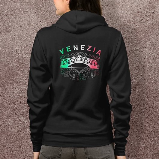 Venezia Rialto Bold Lines Vrouwen Full Zip Hoodie