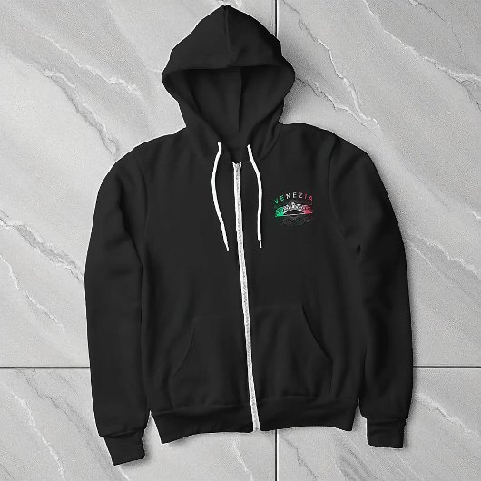 Venezia Rialto Bold Lines Vrouwen Full Zip Hoodie