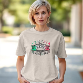 Venezia Rialto Bold Lines Vrouwen Tri-Blend Shirt