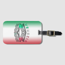 Venezia Rialto Vetgedrukte Lijnen Bagage Label