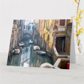VENEZIA SEGRETA Jumbo Wenskaart Kaart (Gele Bloem)