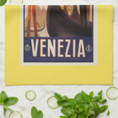 Venezia Venetië Boten Theedoek (Gevouwen)