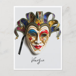 Venezia Venetië Italië Carnaval Mask Briefkaart