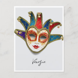 Venezia Venetië Italië Carnaval Mask Briefkaart