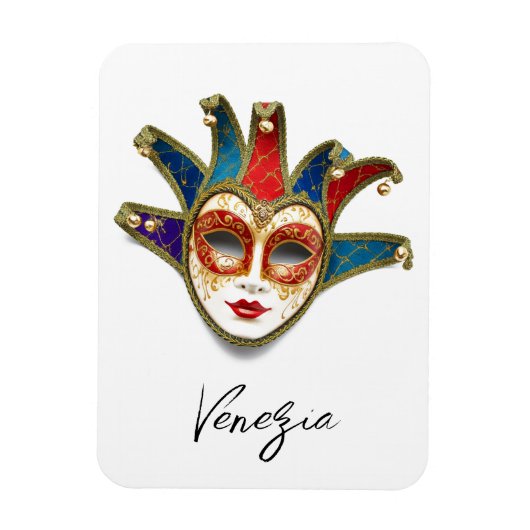 Venezia Venetië Italië Carnaval Mask Magneet (Verticaal)