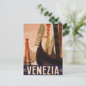 Venezia Venetië Italië Europa Vintage Travel Briefkaart (Staand voorkant)