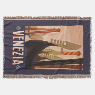 Venezia (Venetië) vintage reis gooi deken