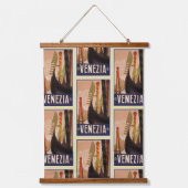  Venezia Venice Boats Pattern Hangend Wandkleed (Voorkant)