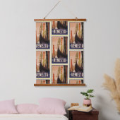  Venezia Venice Boats Pattern Hangend Wandkleed (Slaapkamer)