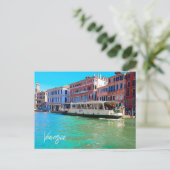 Venezia Venice Grand Canal Water Bus Briefkaart (Staand voorkant)