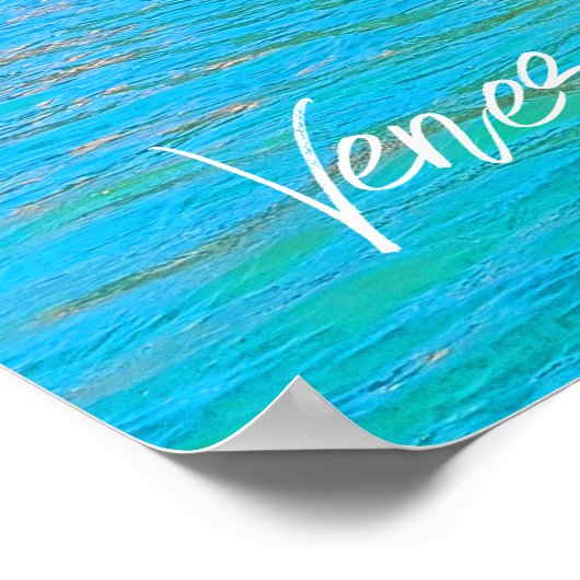 Venezia Venice Grand Canal Water Bus Poster (Hoek)