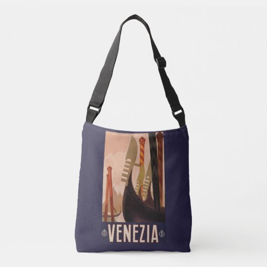 Venezia Venice Italië — vintage reiskoffers Crossbody Tas (Voorkant)