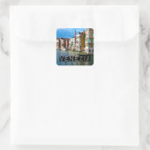 Venezia Vierkante Sticker (Tas)